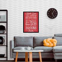 Quadro Decorativo Nesta Casa Somos Verdadeiros