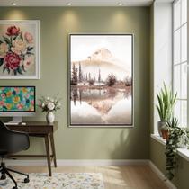 Quadro Decorativo Névoa Da Manhã 70x50cm Mold Preta