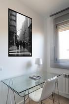 Quadro Decorativo New York Pedestres - 70X50Cm