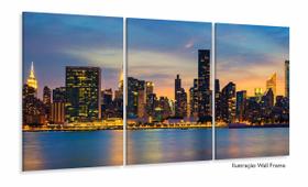 Quadro Decorativo New York Sunset 120x60 Sala Quarto