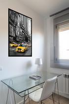 Quadro Decorativo New York Táxis - 70X50Cm