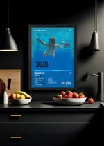 Quadro Decorativo Nirvana Nevermind (Cover) Com Vidro Tamanho:21cm x 30cm (A4)