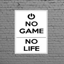 Quadro Decorativo No Game No Life 45x34cm - com vidro