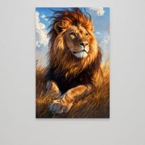 Quadro decorativo nobre leao