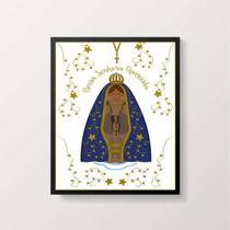 Quadro Decorativo Nossa Senhora Aparecida 45x34cm