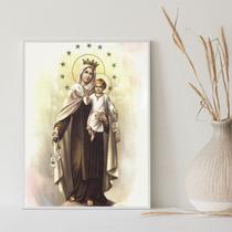 Quadro Decorativo Nossa Senhora Do Carmo 24x18cm - Quadros On-line