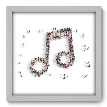 Quadro Decorativo - Nota Musical - 33cm x 33cm - 040qdgb