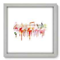 Quadro Decorativo - Notas Musicais - 33cm x 33cm - 088qdgb Quadro Decorativo - Notas Musicais - 33cm x 33cm - 088qdgb