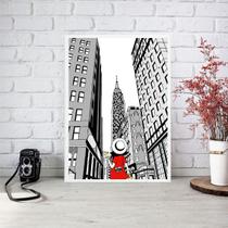 Quadro Decorativo Nova York - Turista 45x34cm Quadro Decorativo Nova York - Turista 45x34cm