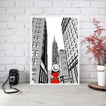 Quadro Decorativo Nova York - Turista 45X34Cm