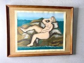 Quadro Decorativo Nú Feminino de Cheng Kong Fang Quadro Decorativo Nú Feminino de Cheng Kong Fang