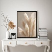 Quadro Decorativo Nuances Bege - Ramos Soft 33x24cm Quadro Decorativo Nuances Bege - Ramos Soft 33x24cm