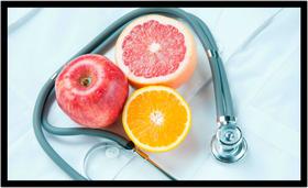 Quadro Decorativo Nutricionista Fitness Estetoscópio Consultórios Sala Quarto Com Moldura RC001 Quadro Decorativo Nutricionista Fitness Estetoscópio Consultórios Sala Quarto Com Moldura RC001