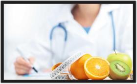 Quadro Decorativo Nutricionista Nutrição Consultórios Com Moldura 1 metro x 60 cm TT01 Quadro Decorativo Nutricionista Nutrição Consultórios Com Moldura 1 metro x 60 cm TT01