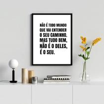 Quadro Decorativo O Caminho É Teu 45x34cm - com vidro Quadro Decorativo O Caminho É Teu 45x34cm - com vidro