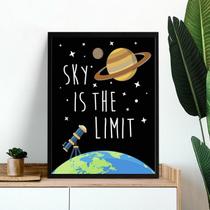 Quadro Decorativo O Céu é o Limite 45x34cm - com vidro