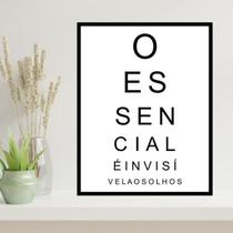 Quadro Decorativo O Essencial é Invisível Aos Olhos 45x34cm Quadro Decorativo O Essencial é Invisível Aos Olhos 45x34cm