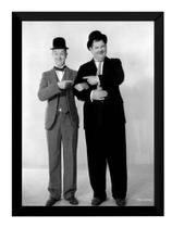 Quadro Decorativo O Gordo E O Magro Laurel And Hardy 42x29cm Quadro Decorativo O Gordo E O Magro Laurel And Hardy 42x29cm