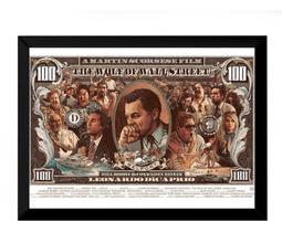 Quadro Decorativo O Lobo De Wall Street Arte Nota Dolar