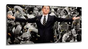 Quadro Decorativo O Lobo de Wall Street em Tecido Canvas 130x60 Quadro Decorativo O Lobo de Wall Street em Tecido Canvas 130x60
