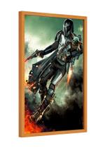 Quadro decorativo - o mandaloriano e grogu - star wars