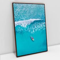 Quadro Decorativo O Mar e o Barco em tela Canvas Quadro Decorativo O Mar e o Barco em tela Canvas