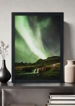 Quadro Decorativo O mundo la fora Paisagem - Com vidro Tamanho:21cm x 30cm (A4)