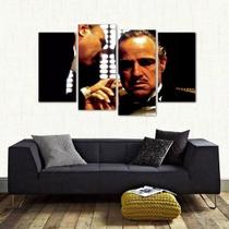 Quadro Decorativo 'o Poderoso Chefão' Em Tecido 4 Peças 1