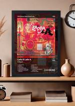 Quadro Decorativo O Rappa Lado B Lado A (Dark) Com Vidro Tamanho:21cm x 30cm (A4)