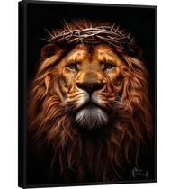 Quadro Decorativo O Renascido Leão de Judá