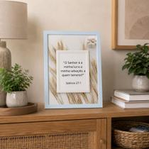 Quadro Decorativo"O Senhor é a minha luz e a minha salvação"