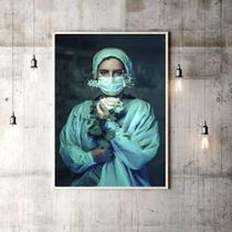 Quadro Decorativo Obrigada Aos Nossos Heróis