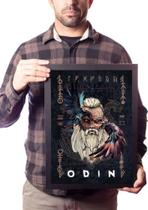 Quadro Decorativo Odin Mitologia Nórdica Arte Viking - Fanarte Quadro Decorativo Odin Mitologia Nórdica Arte Viking - Fanarte