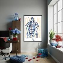 Quadro Decorativo Ogã Congo Candomblé - 70x50cm Quadro Decorativo Ogã Congo Candomblé - 70x50cm