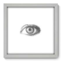 Quadro Decorativo - Olhar - 33cm x 33cm - 069qddb