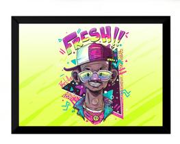 Quadro Decorativo Olschool Art Fresh Prince Old 42x29cm Quadro Decorativo Olschool Art Fresh Prince Old 42x29cm