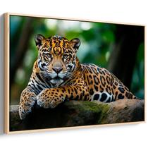Quadro decorativo Onça na Floresta