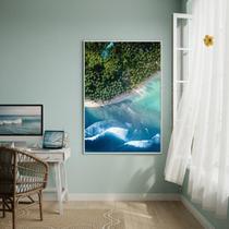 Quadro Decorativo Ondas Do Litoral-70X50Cm Quadro Decorativo Ondas Do Litoral-70X50Cm