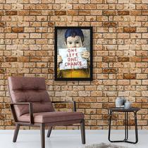 Quadro Decorativo One Life, One Chance 45x34cm Quadro Decorativo One Life, One Chance 45x34cm