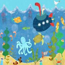 Quadro Decorativo Oopsy Daisy Submarino Submarino 61 x 46 cm Quadro Decorativo Oopsy Daisy Submarino Submarino 61 x 46 cm