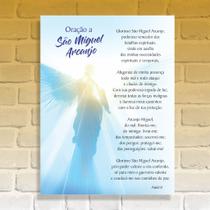 Quadro Decorativo Oração a São Miguel Arcanjo