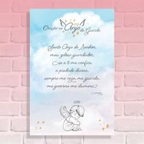 Quadro Decorativo Oração ao Anjo da Guarda