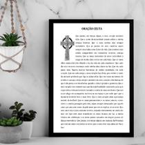 Quadro Decorativo Oração Celta 24x18cm - com vidro Quadro Decorativo Oração Celta 24x18cm - com vidro