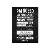 Quadro Decorativo Oração Pai Nosso Sala Escritório 20x28cm
