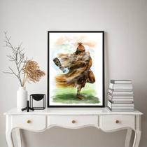 Quadro Decorativo Orixá Omolu 45x34cm