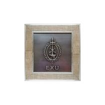 Quadro Decorativo Orixás Exu Moldura Clara