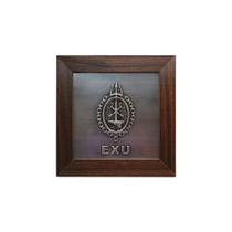 Quadro Decorativo Orixás Exu Moldura Escura