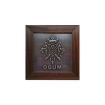 Quadro Decorativo Orixás Ogum Moldura Escura