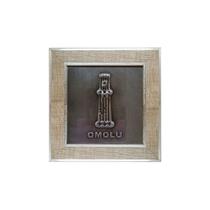 Quadro Decorativo Orixás Omolu (Obaluaê) Moldura Clara