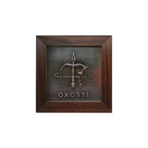 Quadro Decorativo Orixás Oxossi Moldura Escura